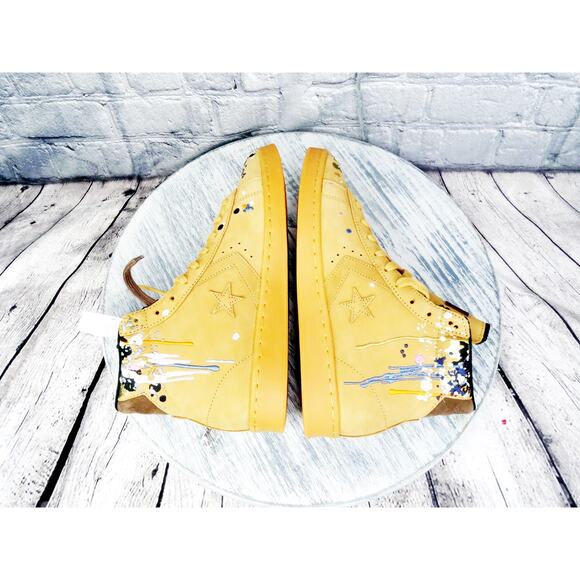 Converse Bandulo Pro Leather Mid Tan/Multicolor	Men 9 Women 10.5 New OG Box - Picture 9 of 11